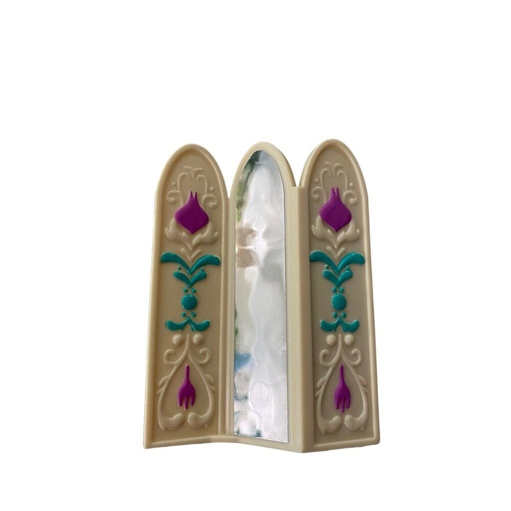Disney Elsa Playset Frozen Wardobe Privacy Screen Mirror Plastic Room Divider 4"